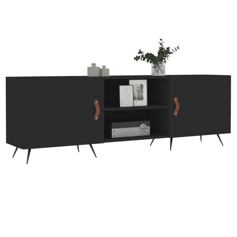 Casa si Gradina - Mobilier - Comode si corpuri - Comode - Comoda TV, negru, 150x30x50 cm, lemn compozit - Infinity.ro