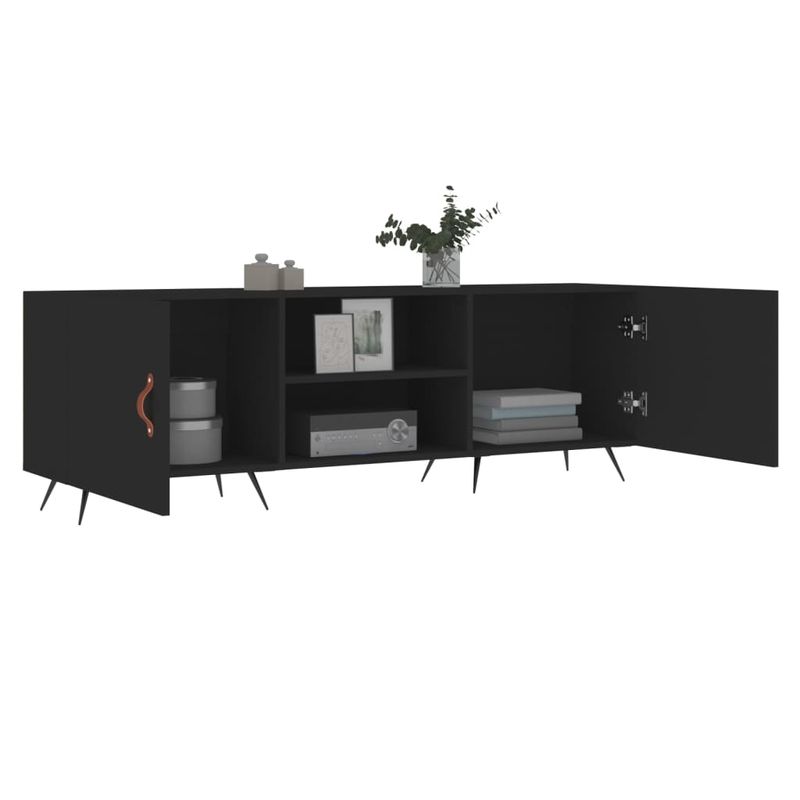Casa si Gradina - Mobilier - Comode si corpuri - Comode - Comoda TV, negru, 150x30x50 cm, lemn compozit - Infinity.ro