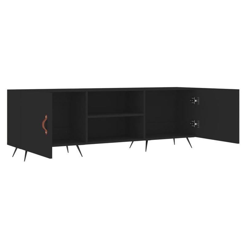 Casa si Gradina - Mobilier - Comode si corpuri - Comode - Comoda TV, negru, 150x30x50 cm, lemn compozit - Infinity.ro