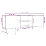Casa si Gradina - Mobilier - Comode si corpuri - Comode - Comoda TV, negru, 150x30x50 cm, lemn compozit - Infinity.ro