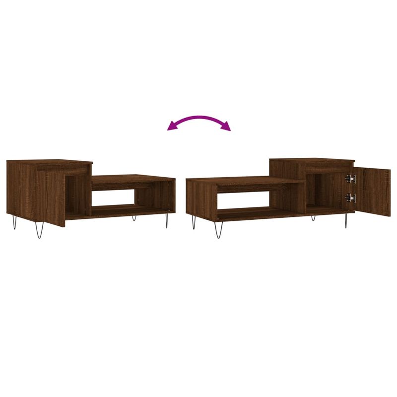 Casa si Gradina - Mobilier - Mese si birouri - Masute de cafea - Masuta de cafea, stejar maro, 100x50x45 cm, lemn prelucrat - Infinity.ro