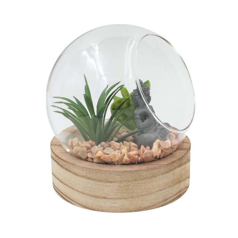 Casa si Gradina - Decoratiuni - Obiecte decorative - Accesorii decorative - Glob decorativ sticla cu Buddha 12cm - Infinity.ro