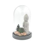 Casa si Gradina - Decoratiuni - Obiecte decorative - Accesorii decorative - Glob decorativ sticla Buddha plante 21cm - Infinity.ro