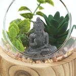 Casa si Gradina - Decoratiuni - Obiecte decorative - Accesorii decorative - Glob decorativ sticla Buddha plante 12cm - Infinity.ro
