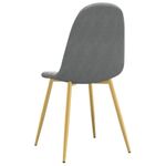 Casa si Gradina - Mobilier - Scaune si fotolii - Scaune - Scaune de bucatarie, 4 buc., gri deschis, catifea - Infinity.ro