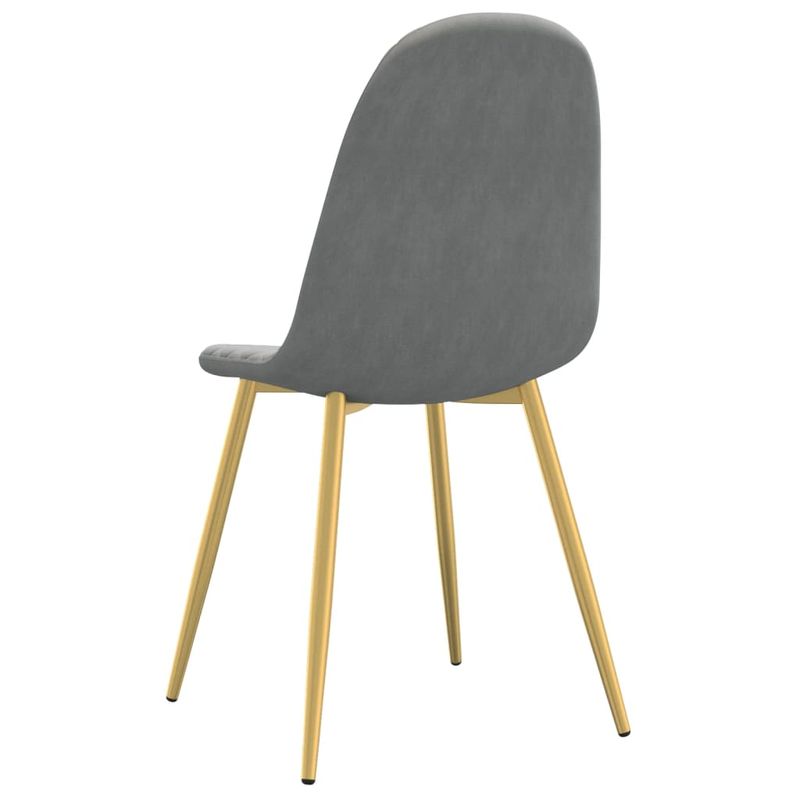 Casa si Gradina - Mobilier - Scaune si fotolii - Scaune - Scaune de bucatarie, 4 buc., gri deschis, catifea - Infinity.ro