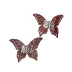 Casa si Gradina - Decoratiuni - Decoratiuni de sezon - Set fluturi decorativi cu clips roz-violet - Infinity.ro