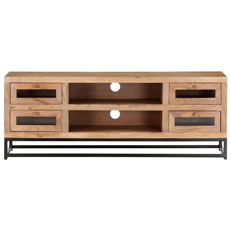 Casa si Gradina - Mobilier - Comode si corpuri - Comode - Comoda TV, 110x30x40 cm, lemn masiv de acacia - Infinity.ro