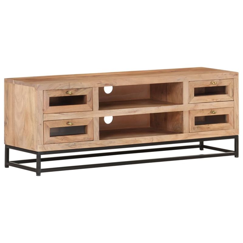Casa si Gradina - Mobilier - Comode si corpuri - Comode - Comoda TV, 110x30x40 cm, lemn masiv de acacia - Infinity.ro