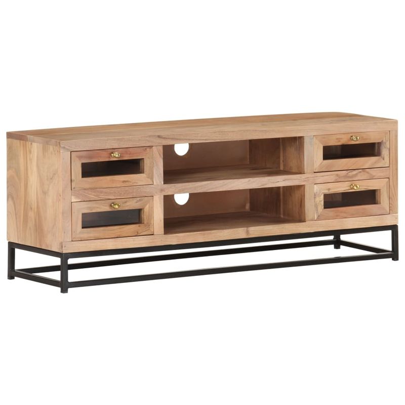 Casa si Gradina - Mobilier - Comode si corpuri - Comode - Comoda TV, 110x30x40 cm, lemn masiv de acacia - Infinity.ro