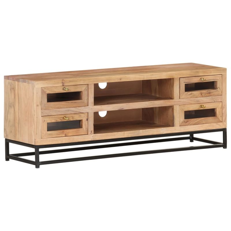 Casa si Gradina - Mobilier - Comode si corpuri - Comode - Comoda TV, 110x30x40 cm, lemn masiv de acacia - Infinity.ro
