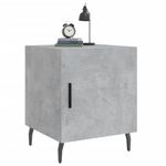 Casa si Gradina - Mobilier - Comode si corpuri - Noptiere - Noptiere, 2 buc., gri beton, 40x40x50 cm, lemn compozit - Infinity.ro