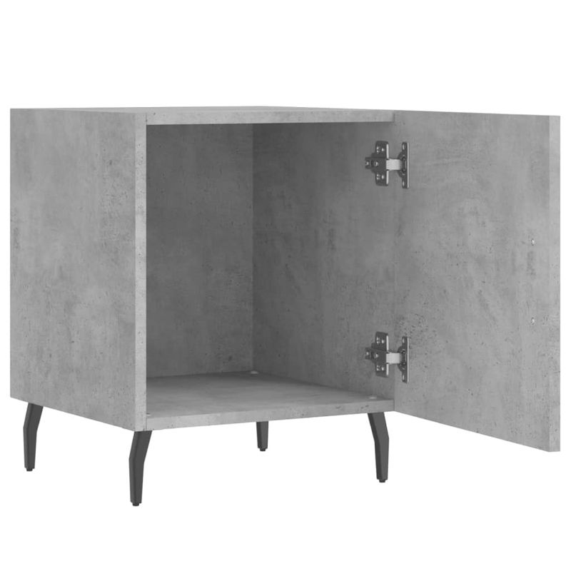 Casa si Gradina - Mobilier - Comode si corpuri - Noptiere - Noptiere, 2 buc., gri beton, 40x40x50 cm, lemn compozit - Infinity.ro