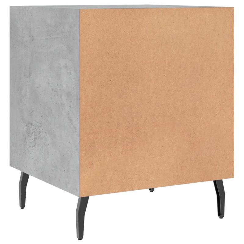 Casa si Gradina - Mobilier - Comode si corpuri - Noptiere - Noptiere, 2 buc., gri beton, 40x40x50 cm, lemn compozit - Infinity.ro