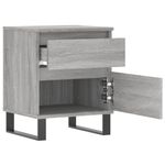 Casa si Gradina - Mobilier - Comode si corpuri - Noptiere - Noptiere, 2 buc., gri sonoma, 40x35x50 cm, lemn compozit - Infinity.ro