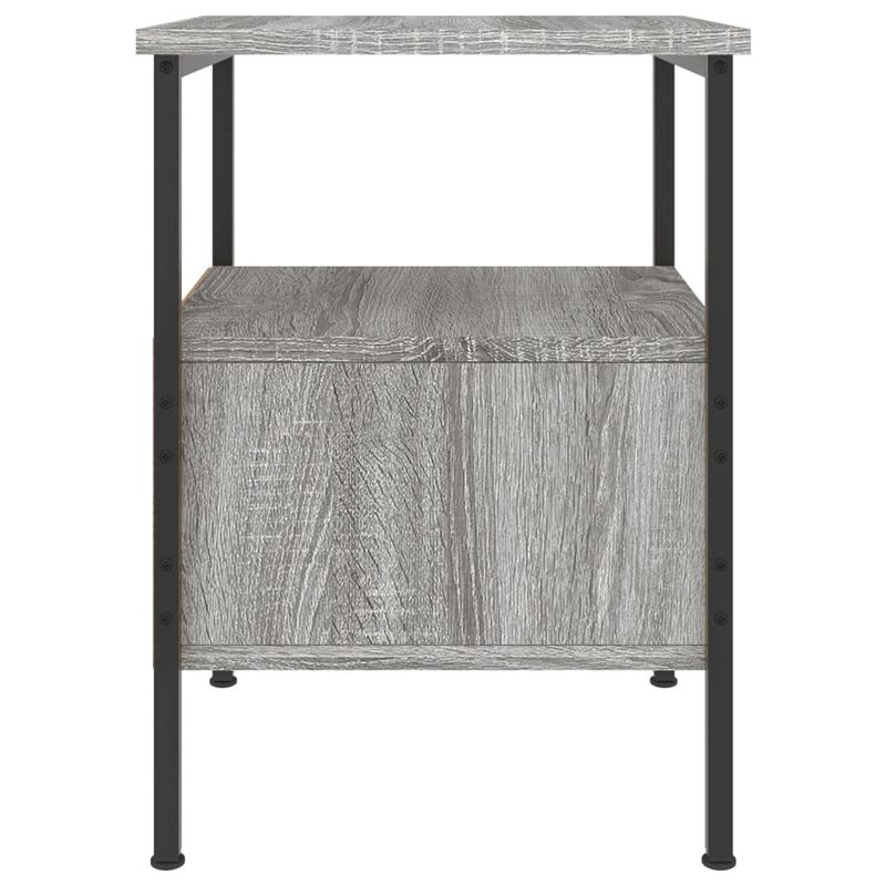 Casa si Gradina - Mobilier - Comode si corpuri - Noptiere - Noptiera, gri sonoma, 34x36x50 cm, lemn compozit - Infinity.ro