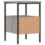 Casa si Gradina - Mobilier - Comode si corpuri - Noptiere - Noptiera, gri sonoma, 34x36x50 cm, lemn compozit - Infinity.ro