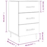 Casa si Gradina - Mobilier - Comode si corpuri - Noptiere - Noptiera, stejar sonoma, 40x40x66 cm, lemn compozit - Infinity.ro