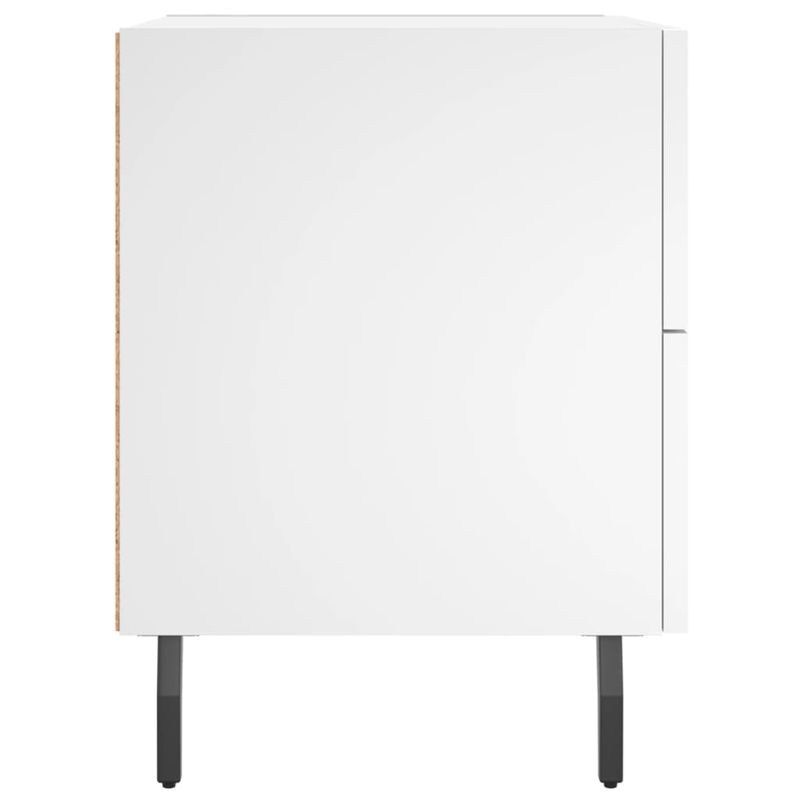Casa si Gradina - Mobilier - Comode si corpuri - Noptiere - Noptiera, alb, 40x35x47,5 cm, lemn compozit - Infinity.ro
