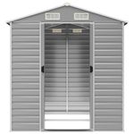 Casa si Gradina - Gradina si terasa - Casute de gradina - Sopron de gradina, gri deschis, 191x215x198 cm otel galvanizat - Infinity.ro