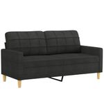 Casa si Gradina - Mobilier - Seturi de mobilier - Seturi living - Set de canapele cu perne, 3 piese, negru, textil - Infinity.ro