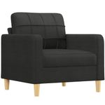 Casa si Gradina - Mobilier - Seturi de mobilier - Seturi living - Set de canapele cu perne, 4 piese, negru, material textil - Infinity.ro