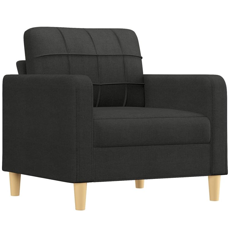 Casa si Gradina - Mobilier - Seturi de mobilier - Seturi living - Set de canapele cu perne, 4 piese, negru, material textil - Infinity.ro