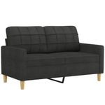 Casa si Gradina - Mobilier - Seturi de mobilier - Seturi living - Set de canapele cu perne, 4 piese, negru, material textil - Infinity.ro