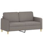 Casa si Gradina - Mobilier - Seturi de mobilier - Seturi living - Set de canapele cu perne, 2 piese, gri taupe, textil - Infinity.ro