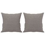Casa si Gradina - Mobilier - Seturi de mobilier - Seturi living - Set de canapele cu perne, 2 piese, gri taupe, textil - Infinity.ro