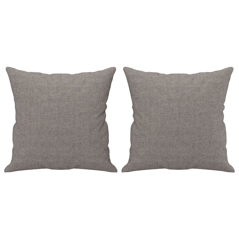 Casa si Gradina - Mobilier - Seturi de mobilier - Seturi living - Set de canapele cu perne, 2 piese, gri taupe, textil - Infinity.ro