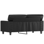 Casa si Gradina - Mobilier - Canapele si coltare - Canapele - Canapea cu 2 locuri, negru, 120 cm, piele ecologica - Infinity.ro