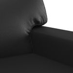 Casa si Gradina - Mobilier - Canapele si coltare - Canapele - Canapea cu 2 locuri, negru, 120 cm, piele ecologica - Infinity.ro