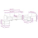Casa si Gradina - Mobilier - Seturi de mobilier - Seturi living - Set canapea cu perne, 3 piese, roz, catifea - Infinity.ro