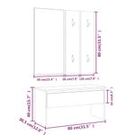 Casa si Gradina - Mobilier - Organizare si depozitare - Bancute - Set de mobilier pentru hol, negru, lemn prelucrat - Infinity.ro