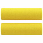 Casa si Gradina - Mobilier - Canapele si coltare - Canapele - Canapea cu 2 locuri cu pernute, galben deschis, 120 cm, textil - Infinity.ro