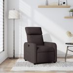 Casa si Gradina - Mobilier - Scaune si fotolii - Fotolii - Fotoliu rabatabil, maro inchis, material textil - Infinity.ro
