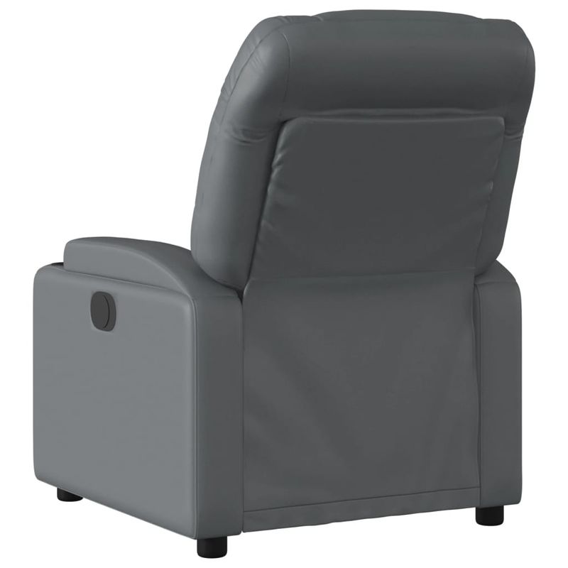 Casa si Gradina - Mobilier - Scaune si fotolii - Fotolii - Fotoliu rabatabil, gri, piele ecologica - Infinity.ro