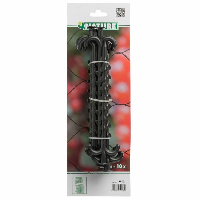 Casa si Gradina - Gradinarit si plante - Unelte gradinarit - Accesorii pentru unelte gradinarit - Natura Set suporturi plasa, 10 buc., 25 cm - Infinity.ro