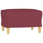 Casa si Gradina - Mobilier - Seturi de mobilier - Seturi living - Set canapea cu perne, 3 piese, rosu vin, material textil - Infinity.ro