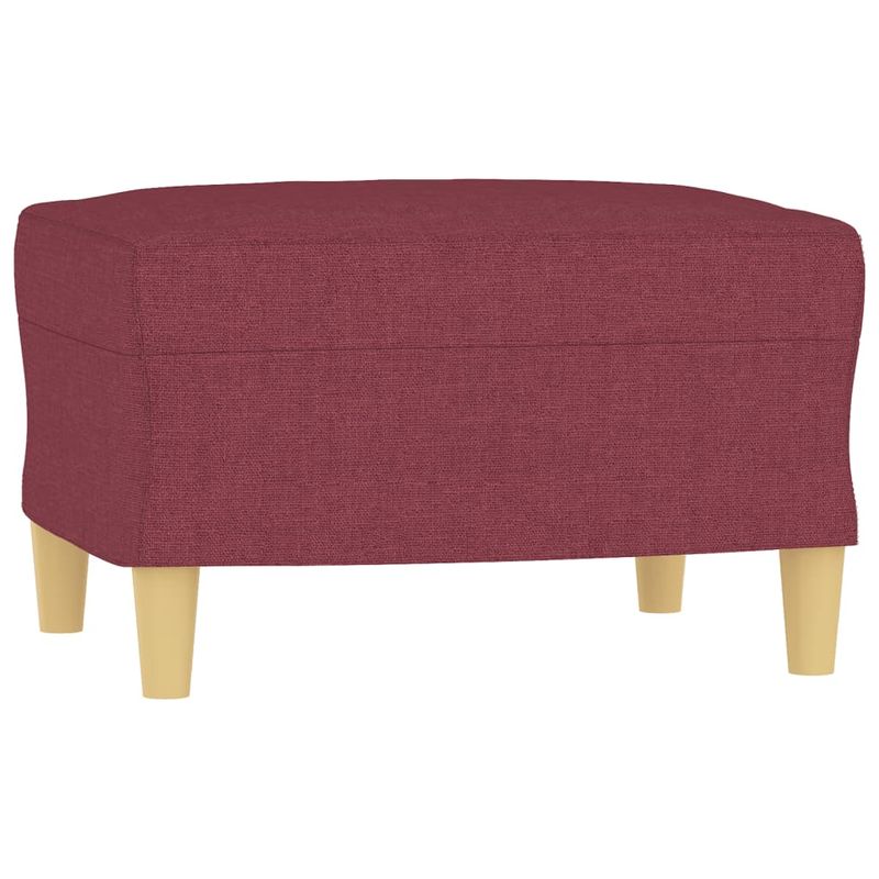 Casa si Gradina - Mobilier - Seturi de mobilier - Seturi living - Set canapea cu perne, 3 piese, rosu vin, material textil - Infinity.ro