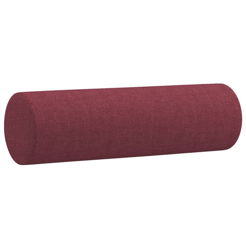 Casa si Gradina - Mobilier - Seturi de mobilier - Seturi living - Set canapea cu perne, 3 piese, rosu vin, material textil - Infinity.ro