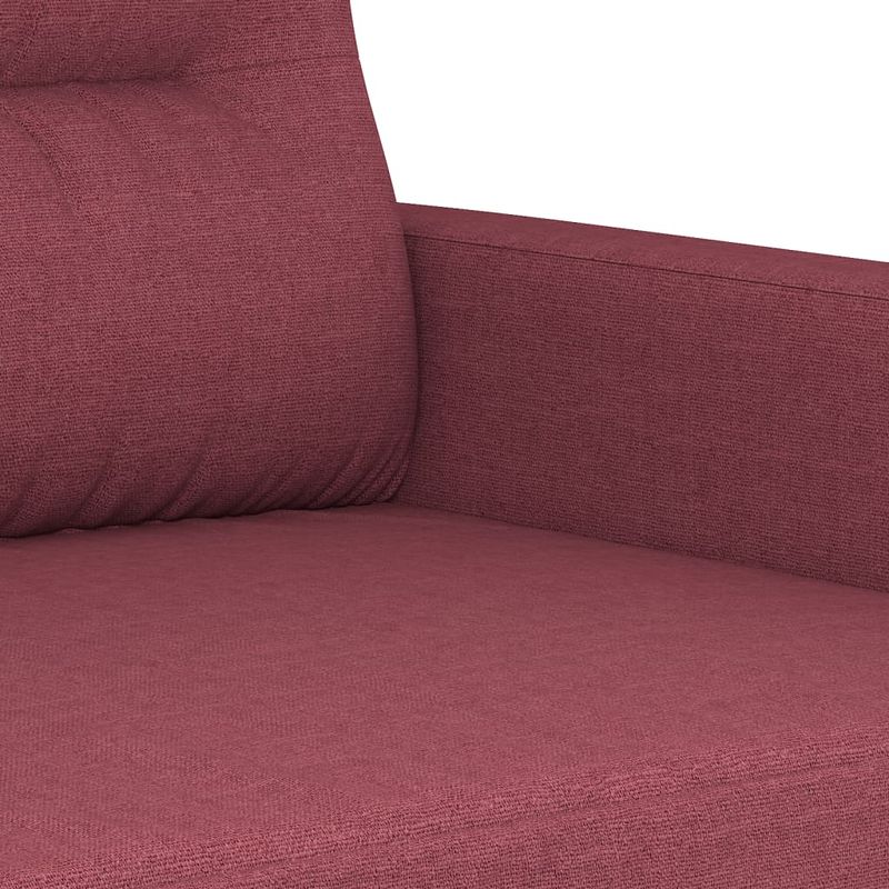 Casa si Gradina - Mobilier - Seturi de mobilier - Seturi living - Set canapea cu perne, 3 piese, rosu vin, material textil - Infinity.ro