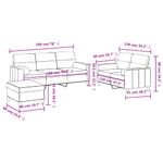 Casa si Gradina - Mobilier - Seturi de mobilier - Seturi living - Set canapea cu perne, 3 piese, rosu vin, material textil - Infinity.ro