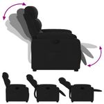 Casa si Gradina - Mobilier - Scaune si fotolii - Fotolii - Fotoliu rabatabil cu ridicare pe verticala, negru, textil - Infinity.ro