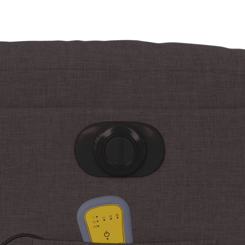 Ingrijire personala si Cosmetice - Sanatate si wellness - Articole wellness - Fotolii de masaj - Fotoliu electric de masaj rabatabil, maro inchis, textil - Infinity.ro