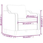 Casa si Gradina - Mobilier - Scaune si fotolii - Fotolii - Fotoliu canapea, rosu vin, 60 cm, material textil - Infinity.ro