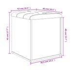 Casa si Gradina - Mobilier - Organizare si depozitare - Bancute - Banca de pantofi, negru, 42 x 42 x 45 cm, lemn prelucrat - Infinity.ro