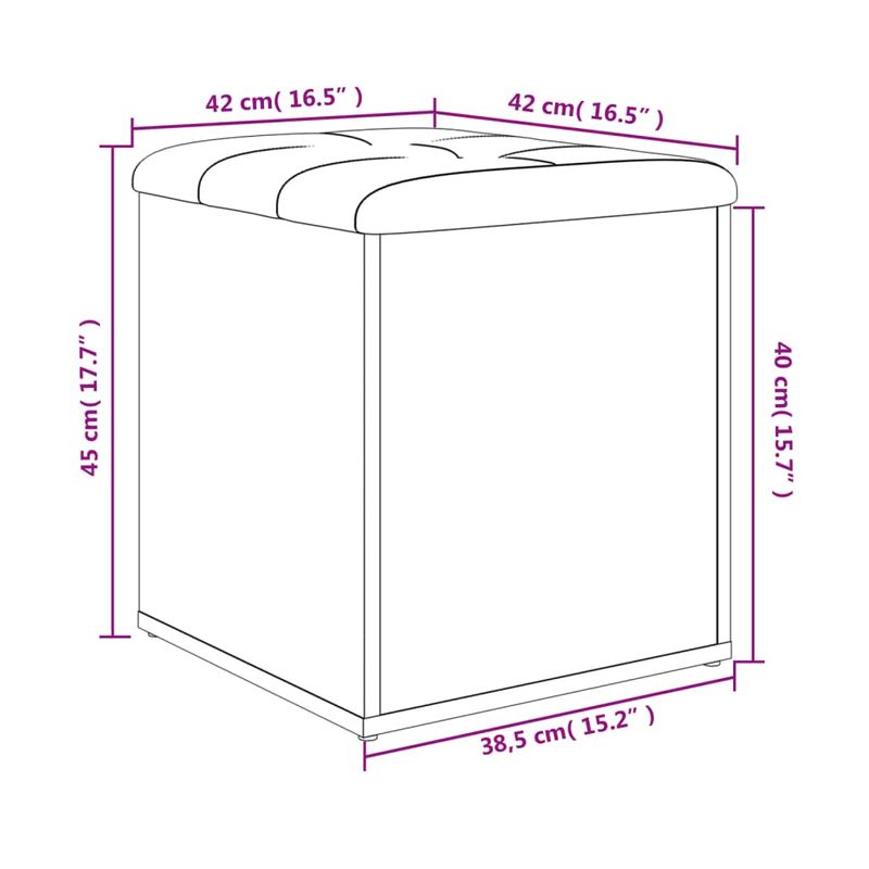 Casa si Gradina - Mobilier - Organizare si depozitare - Bancute - Banca de pantofi, negru, 42 x 42 x 45 cm, lemn prelucrat - Infinity.ro