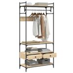 Casa si Gradina - Mobilier - Dulapuri si sifoniere - Sifoniere - Sifonier cu sertare stejar sonoma 89x39x184,5 cm lemn compozit - Infinity.ro